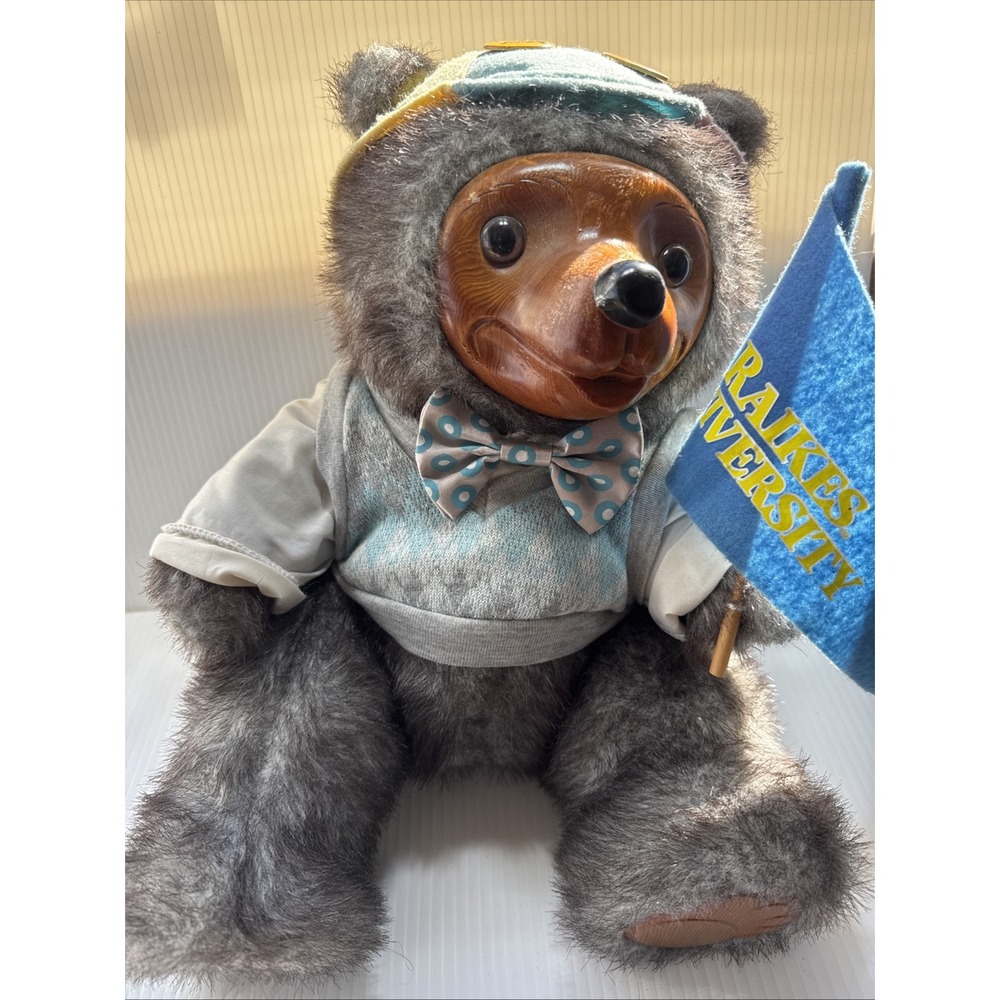Robert Raikes Limited Edition Raikes University Bear Wooden Face 02520/15000